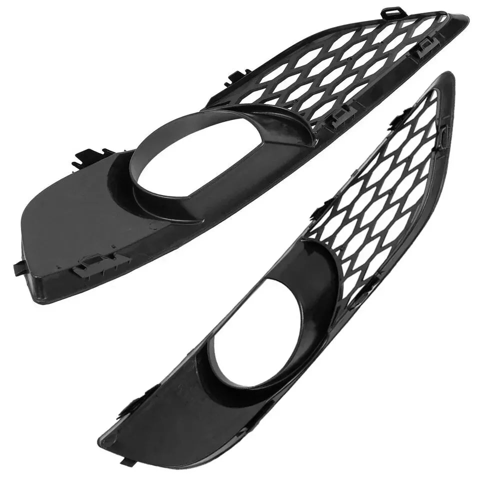 4PCS FRONT BUMPER FOG LIGHT COVER & GRILLE FOR AUDI Q7 4L S LINE 2010-2015